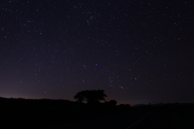 久住高原の星空写真