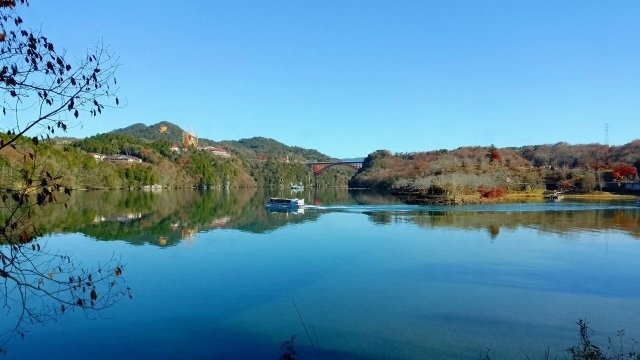 恵那峡の風景