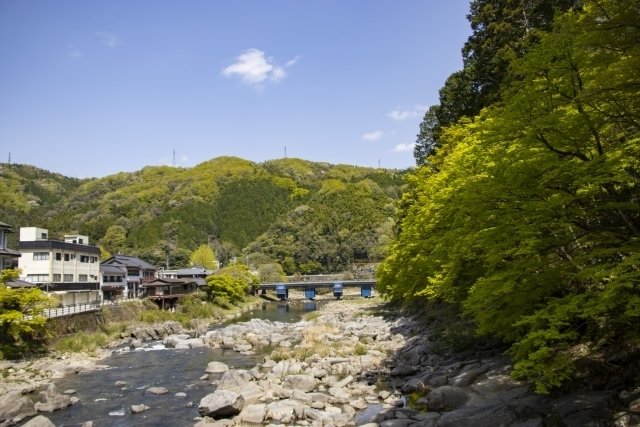 香嵐渓の景色