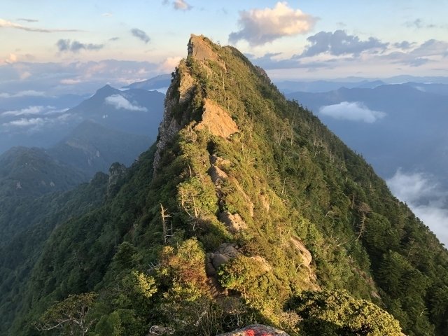 石鎚山の景観