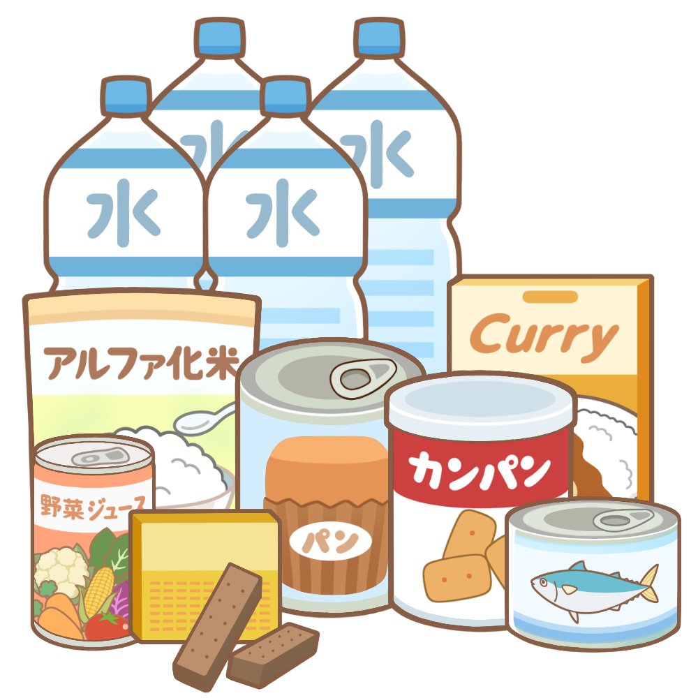 保存食のイラスト