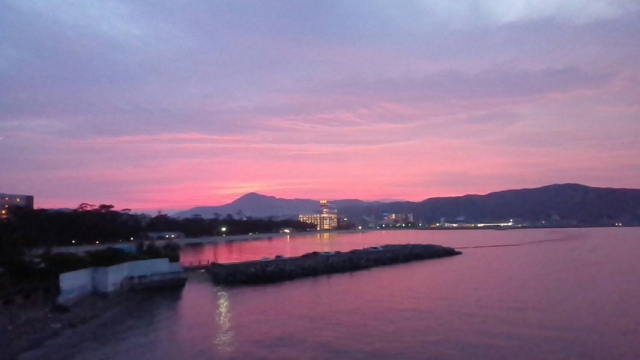 淡路島洲本市の夕景