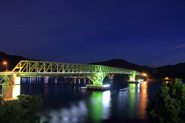 周防大橋の夜景