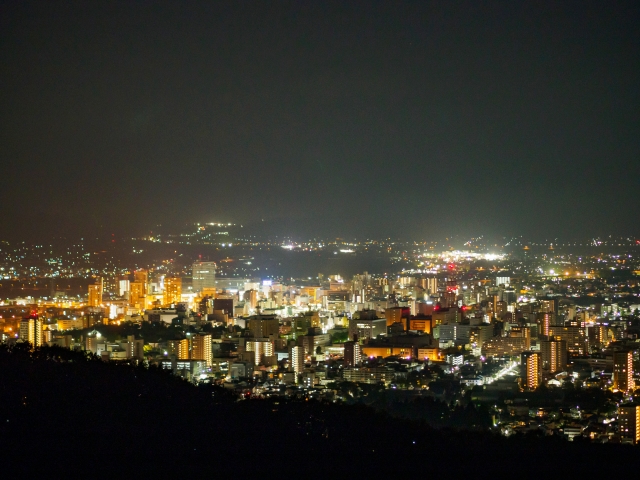 盛岡市の夜景写真