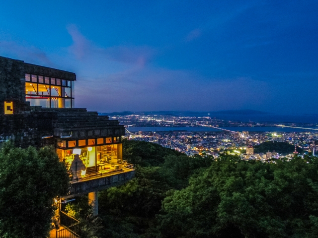 眉山展望台からの夜景