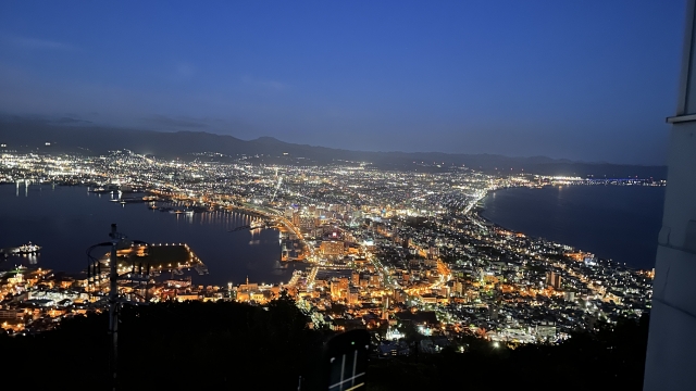 函館山の夜景写真