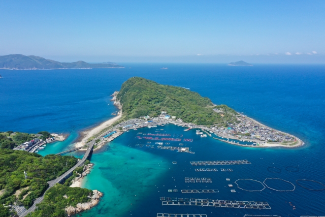 高知県大月町柏島の風景