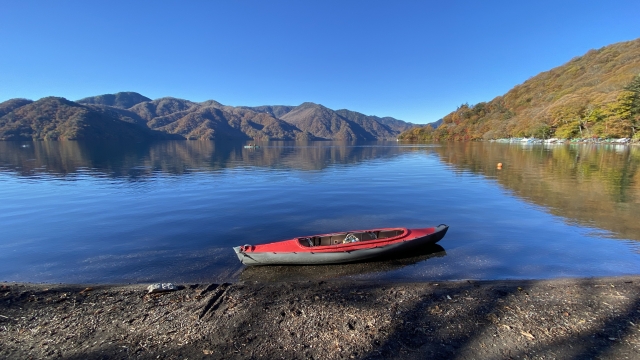 日光中禅寺湖の風景