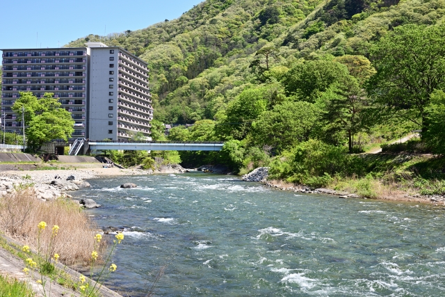 水上温泉郷の風景