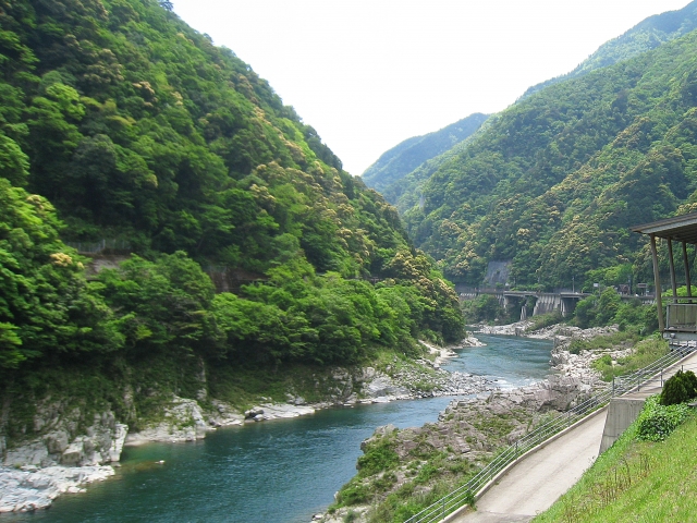 大歩危・小歩危沿いの路