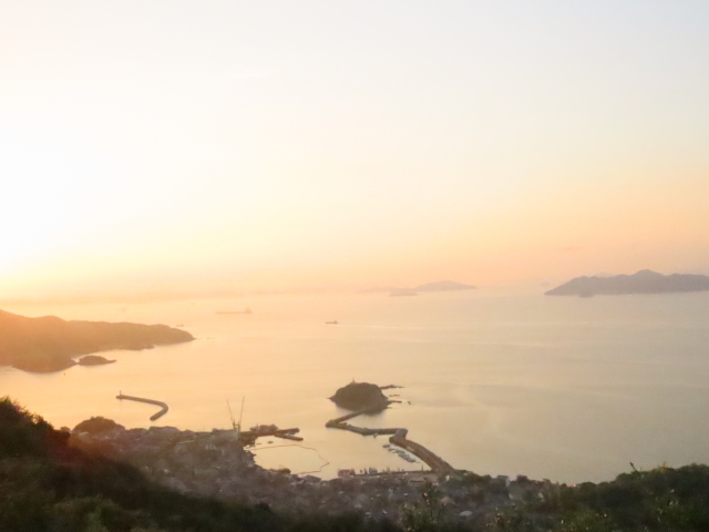 広島県鞆の浦の朝日