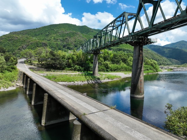 四万十川沈下橋の写真