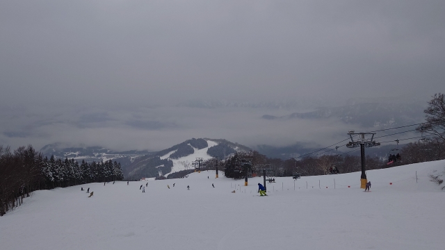 キャンピングカでースキー旅、スキージャム勝山