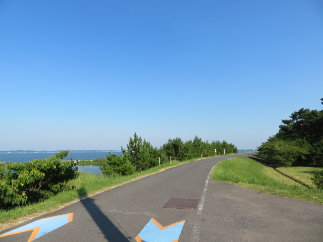 自転車専用道路のイメージ写真霞ヶ浦