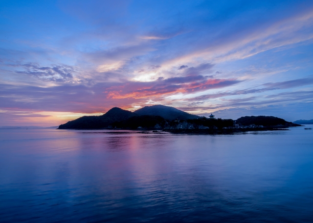 広島県鞆の浦の夜明け