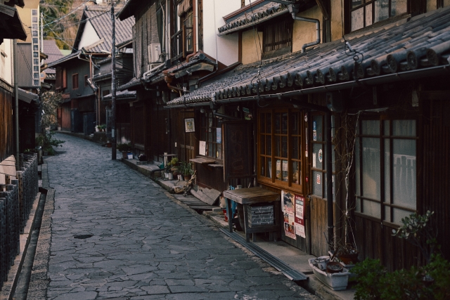 鞆の浦の昔ながらの町並み