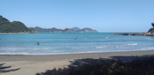 蒲江の波当津浦地区の風景