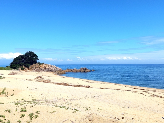 淡路島砂浜の風景