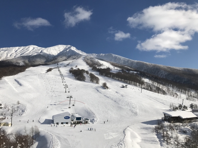 田沢湖スキー場の風景