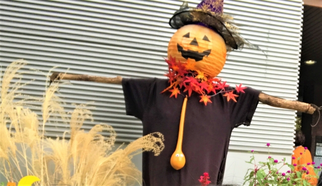 ハロウィン風のカカシ