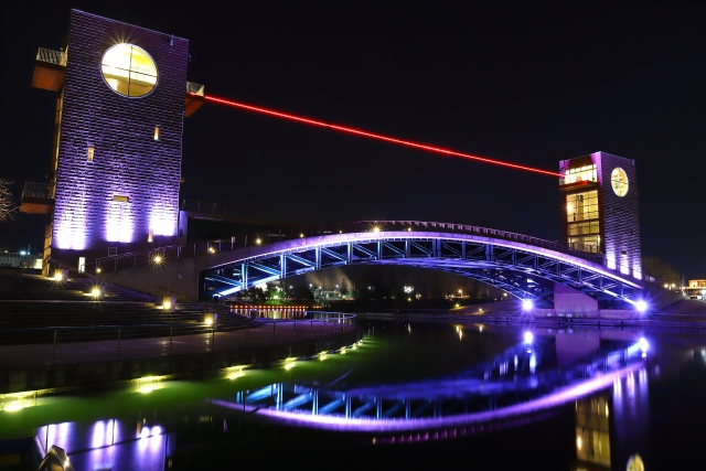 天門橋ライトアップ