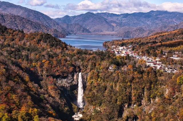 明智平から見下ろす風景