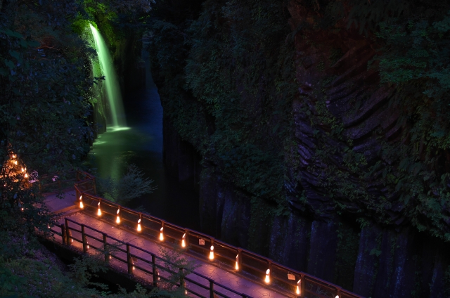 Takachiho Gorge Illumination