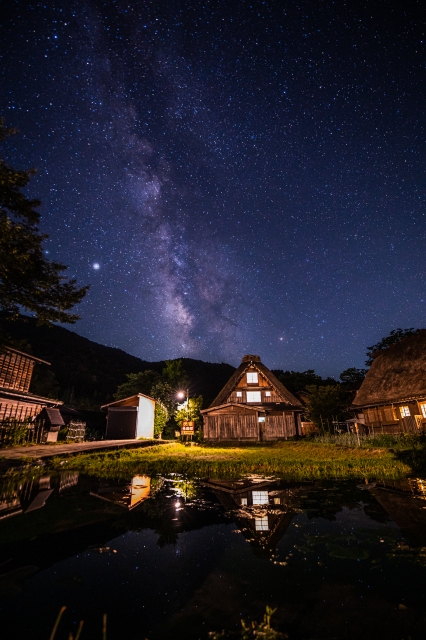 白川郷 夜空