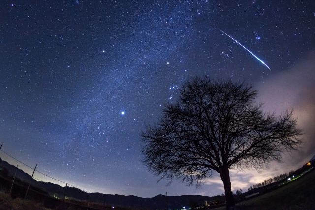 Viewing meteor showers at Nobeyama Highland