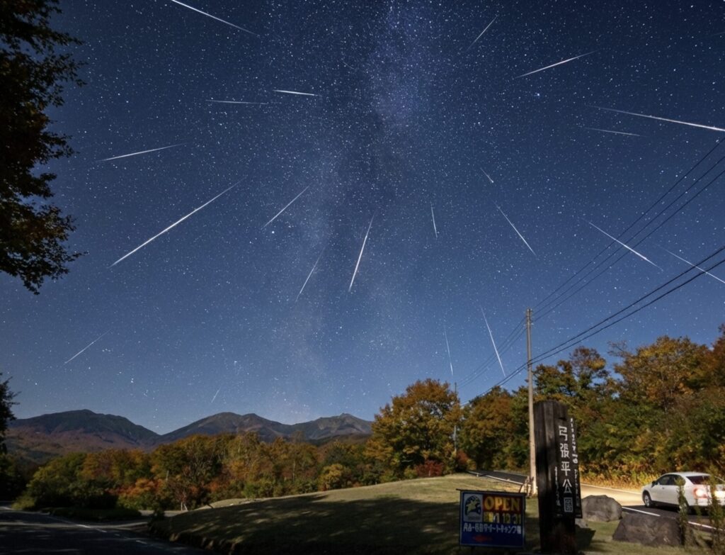 弓張平公園ペルセウス流星群
