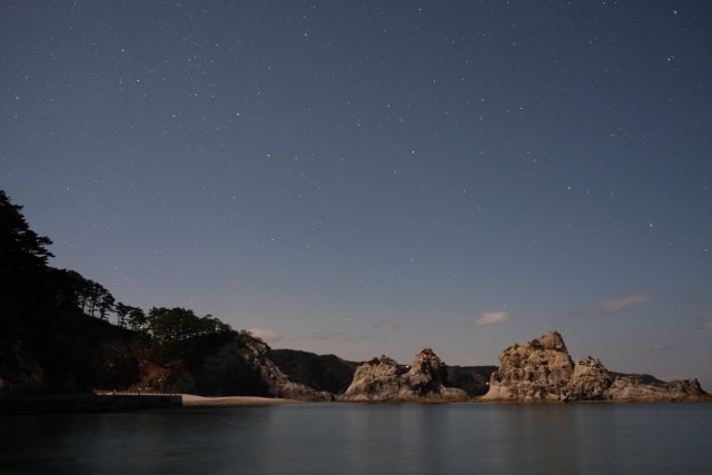 浄土ヶ浜の星